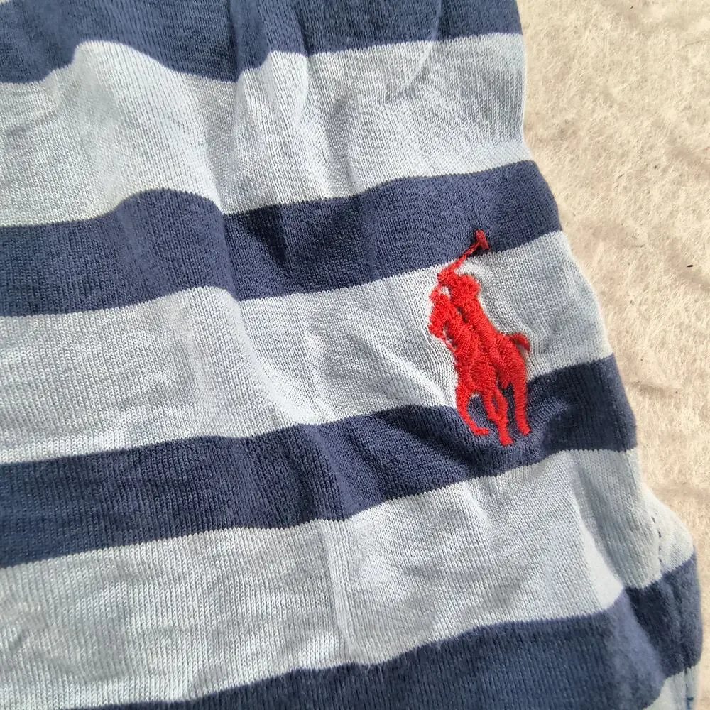 Polo by Ralph Lauren Custom Slim Fit Casual Collared Polo Shirt Mens Size M Blue